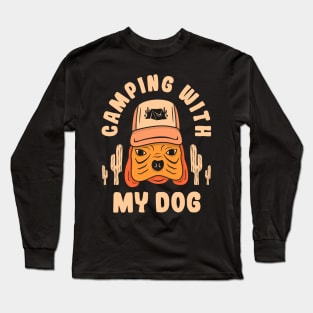 Wilderness Explorers - Camping with My Dog Tee Long Sleeve T-Shirt